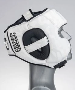 PROTECTION Headguard Fighter Sparring Pro - White/camo, FHG-001CWH