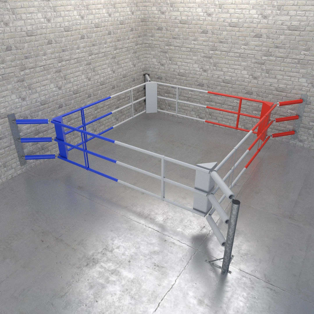 Floor Boxing Ring Fighter Wall With 3 Ropes, BRF-NF3W TRAINING 6 Floor Boxing Ring Fighter Wall With 3 Ropes, BRF-NF3W TRAINING