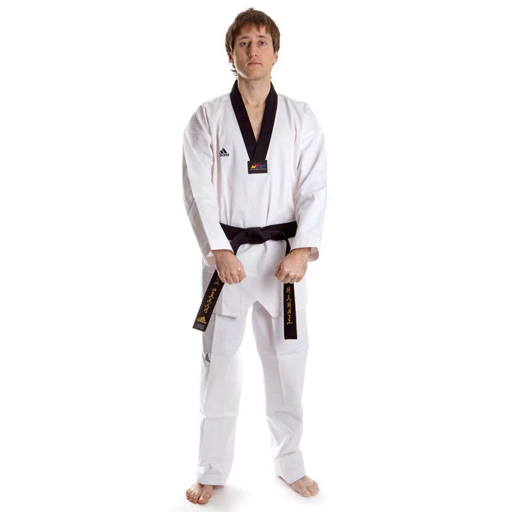 Adidas Taekwondo WT Uniforms Dobok Adichamp II - White, 830718