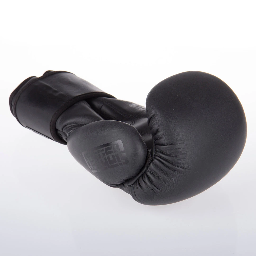Fighter Boxing Gloves SPLIT - Matt Black, FBG-001B 5 Fighter Boxing Gloves SPLIT - Matt Black, FBG-001B