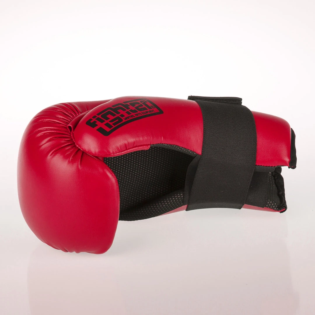 Fighter Open Gloves Strap - Dark Red, FOG-001R 6 Fighter Open Gloves Strap - Dark Red, FOG-001R