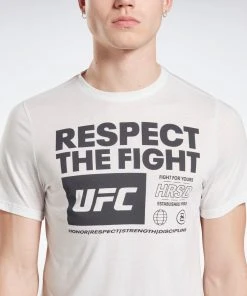 Reebok UFC Fan Gear Mens T-shirt - White, FU1292 T-Shirts
