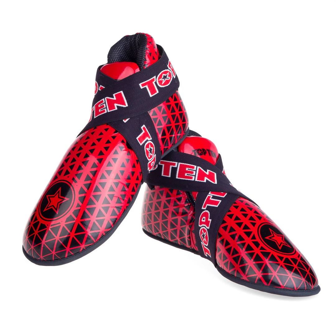 PROTECTION TOP TEN Super-light Triangles Kicks - Red/black, 3067-49T 3 PROTECTION TOP TEN Super-light Triangles Kicks - Red/black, 3067-49T