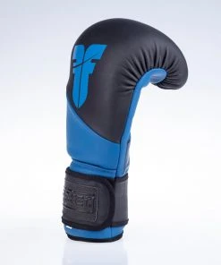 Fighter Boxing Gloves SPLIT- Matt Blue/black, FBG-001BBL