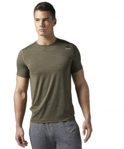 Training T-Shirts Reebok Activchill Tee - Olive Green, BR9671