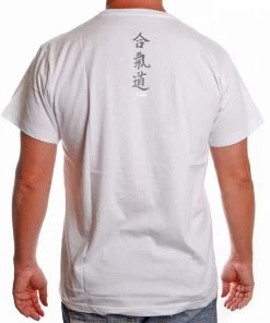 T-Shirts Satori Calligraphy T-Shirt - AIKIDO - White, SATT02-1