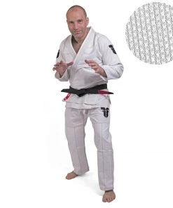 Fighter BJJ Kimono Rice Straw - KIDS - White, BJJBW-08