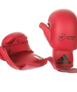 Adidas GLOVES WKF Karate Mitt Red With Thumb, 661.23