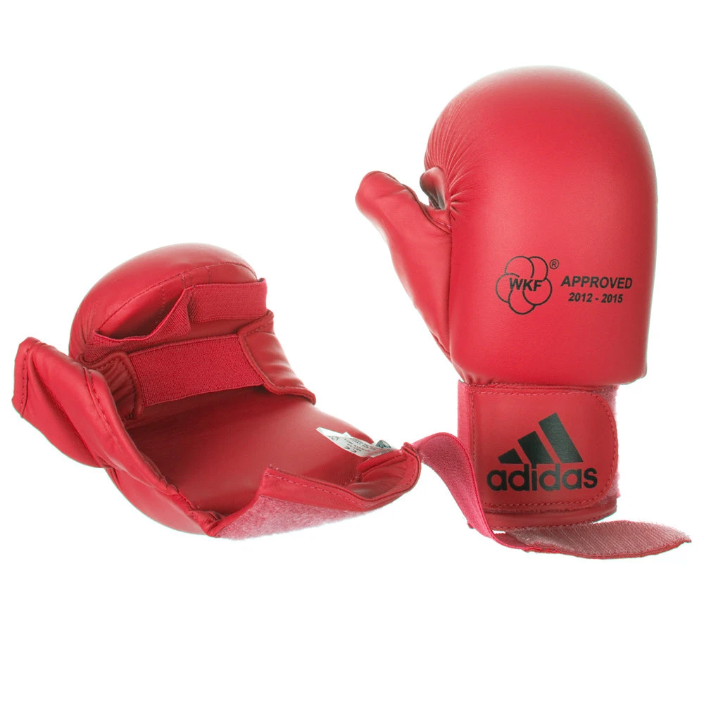 Adidas GLOVES WKF Karate Mitt Red With Thumb, 661.23 3 Adidas GLOVES WKF Karate Mitt Red With Thumb, 661.23