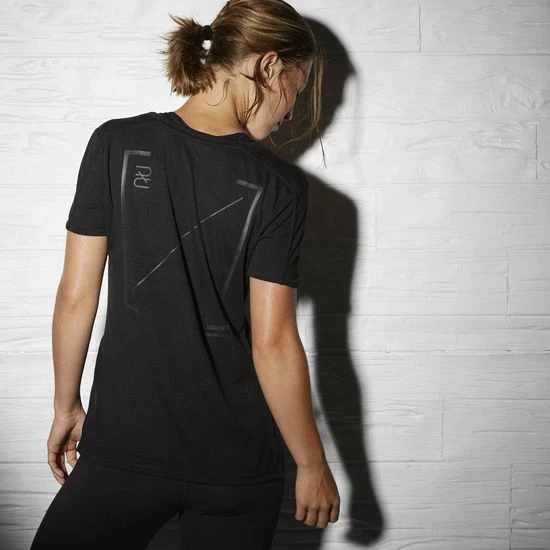 Reebok Combat Training Kickboxing V-Neck - Black, AP6875 T-Shirts 4 Reebok Combat Training Kickboxing V-Neck - Black, AP6875 T-Shirts