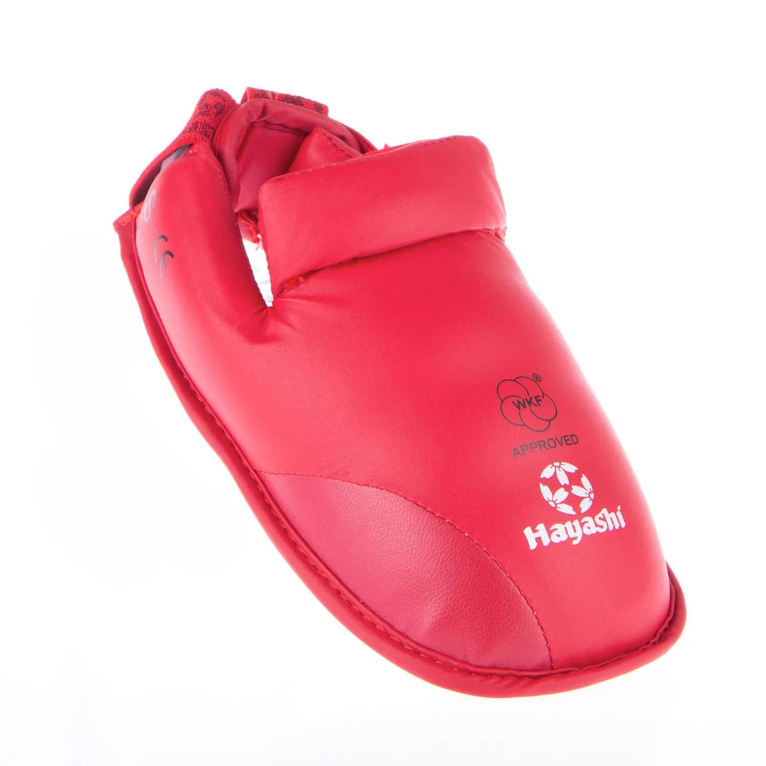 Hayashi PROTECTION Karate Kickprotector - Instep And Shin WKF - Red, 343-4N 10 Hayashi PROTECTION Karate Kickprotector - Instep And Shin WKF - Red, 343-4N