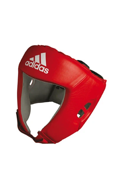 Adidas PROTECTION AIBA Boxing Head Guard - Red, AIBAH1-R 3 Adidas PROTECTION AIBA Boxing Head Guard - Red, AIBAH1-R