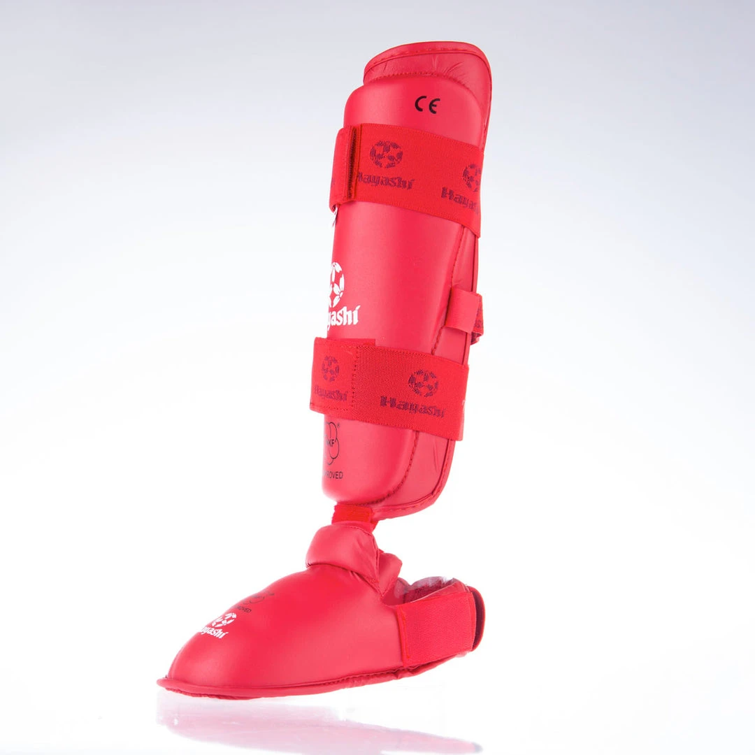 Hayashi PROTECTION Karate Kickprotector - Instep And Shin WKF - Red, 343-4N 4 Hayashi PROTECTION Karate Kickprotector - Instep And Shin WKF - Red, 343-4N