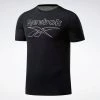 Reebok Workout ActivChill Training Tee - Black, FS8444 Training T-Shirts