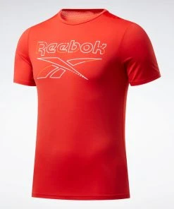 Training T-Shirts Reebok Activchill Tee - Red, FU3283