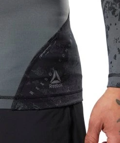 Reebok Jacquard Rashguard - Black, DQ1982 12 Reebok Jacquard Rashguard - Black, DQ1982