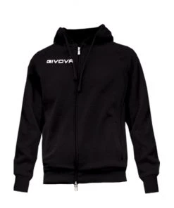 Givova Full Hoodie - Black, MA024B