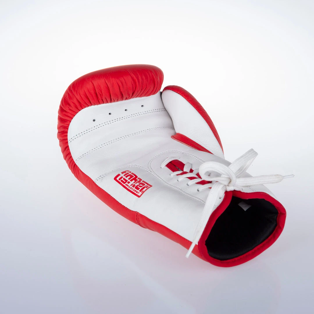 Fighter Boxing Gloves Competition Pro - Red/white, FBG-004R 11 Fighter Boxing Gloves Competition Pro - Red/white, FBG-004R