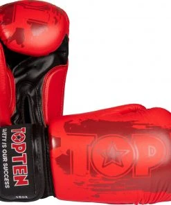 TOP TEN Boxing Gloves Power - Red, 20662-4