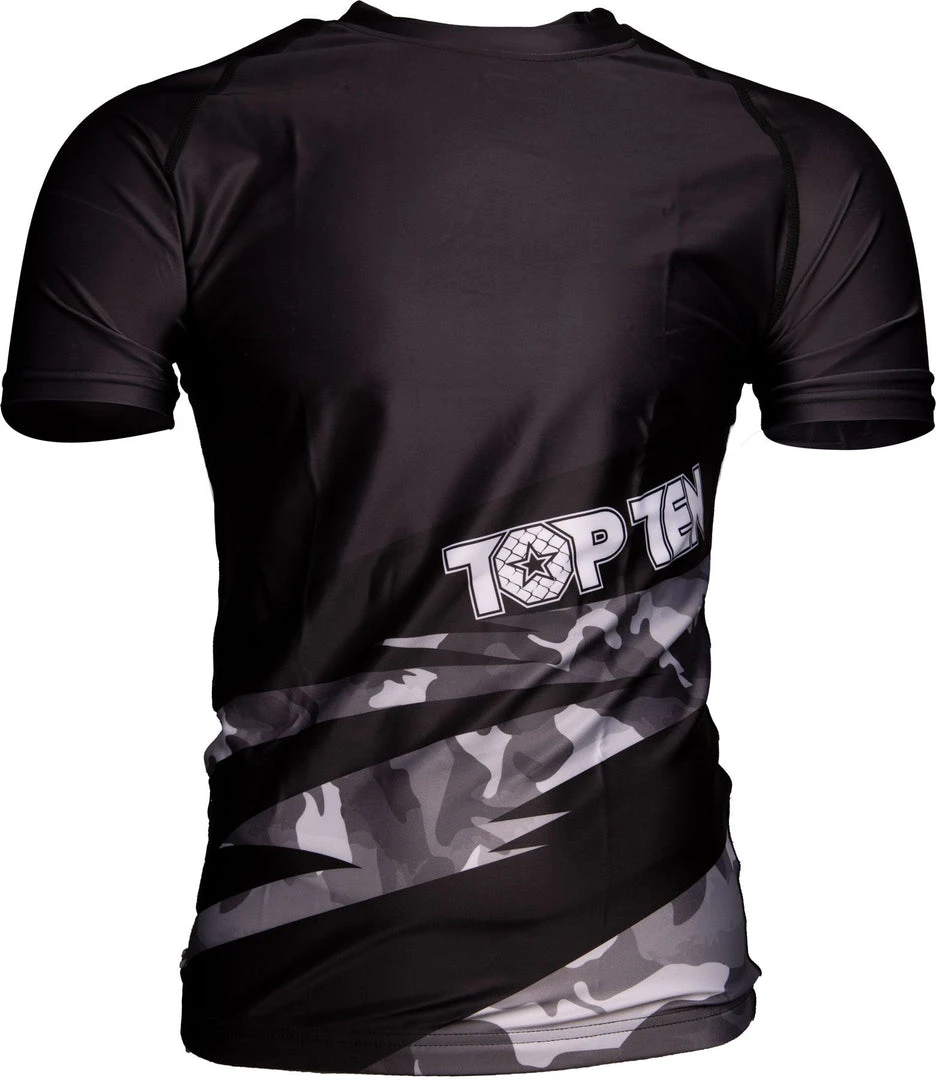 Rash Guard TOP TEN Scratched - Black, 14161-9 Rash Guards 3 Rash Guard TOP TEN Scratched - Black, 14161-9 Rash Guards
