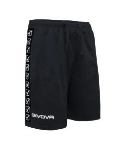 Givova Terry Band Shorts - Black, BA04-BLK Training Shorts