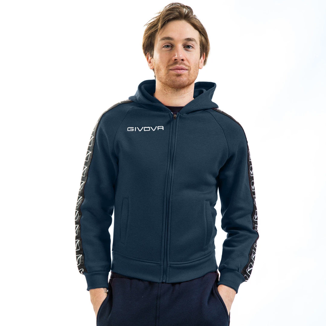 Givova Band Line Hoodie - Blue, BA10BLU 3 Givova Band Line Hoodie - Blue, BA10BLU