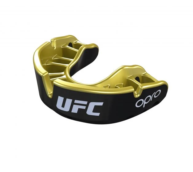 Mouthguard - OPRO UFC - GOLD Level Junior - Black/gold, 002266001 PROTECTION 3 Mouthguard - OPRO UFC - GOLD Level Junior - Black/gold, 002266001 PROTECTION
