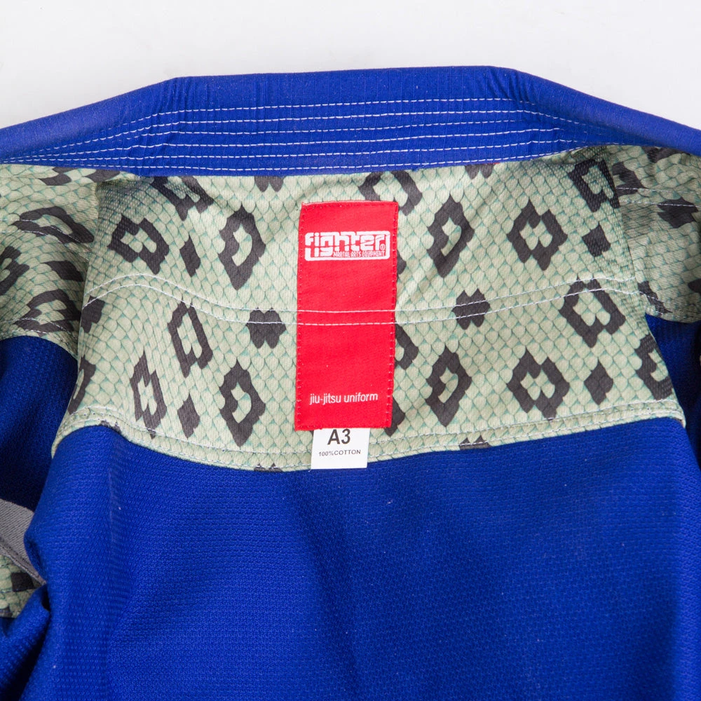 Fighter BJJ Kimono Rice Straw - KIDS - Blue, BJJBLU-07 9 Fighter BJJ Kimono Rice Straw - KIDS - Blue, BJJBLU-07