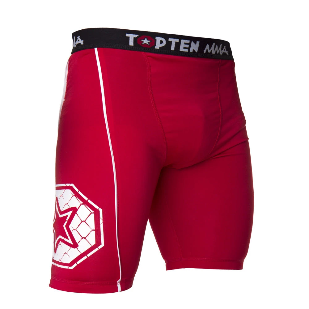 MMA Shorts Top Ten MMA Compression Shorts - Red, 1880-4 3 MMA Shorts Top Ten MMA Compression Shorts - Red, 1880-4