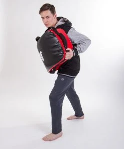 Fighter Reversible Kicking Shield - MULTI GRIP - Black/red, FKSH-11 TRAINING