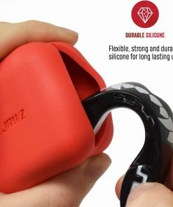 SAFE JAWZ SafeJawz Premium Silicone Case For Mouthguard - Red PROTECTION 11 SAFE JAWZ SafeJawz Premium Silicone Case For Mouthguard - Red PROTECTION
