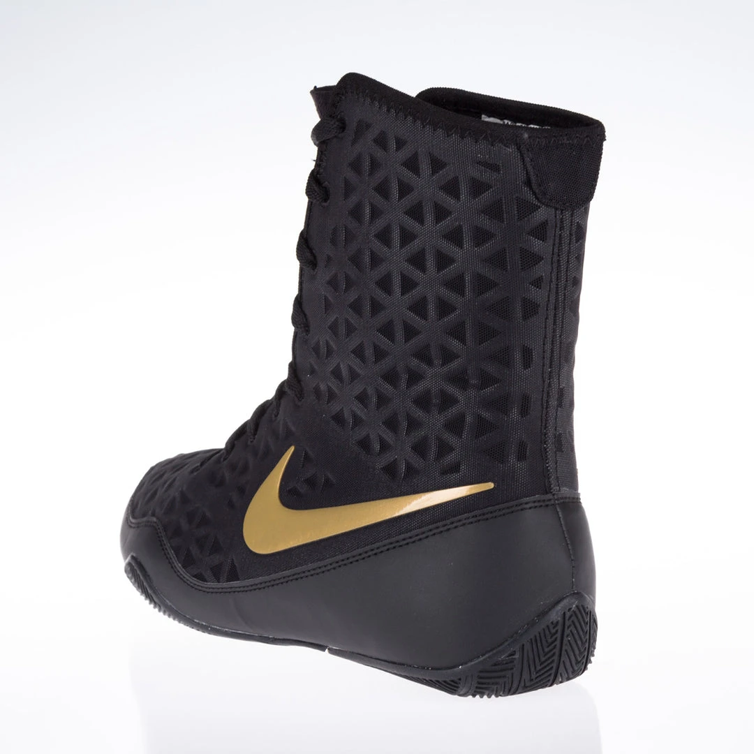 Kids Nike KO Boxing Shoes - Black/gold, 839421001-K 5 Kids Nike KO Boxing Shoes - Black/gold, 839421001-K