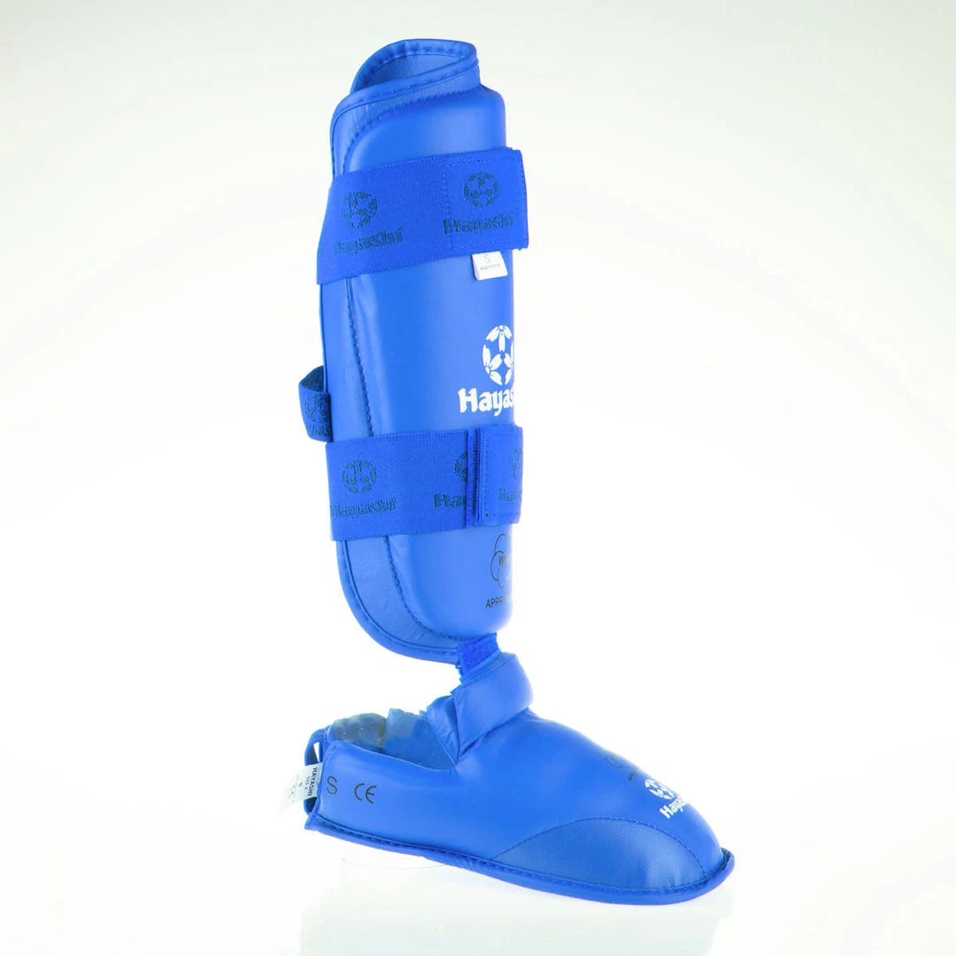 Hayashi Karate Kickprotector - Instep And Shin WKF - Blue, 343-6N 10 Hayashi Karate Kickprotector - Instep And Shin WKF - Blue, 343-6N