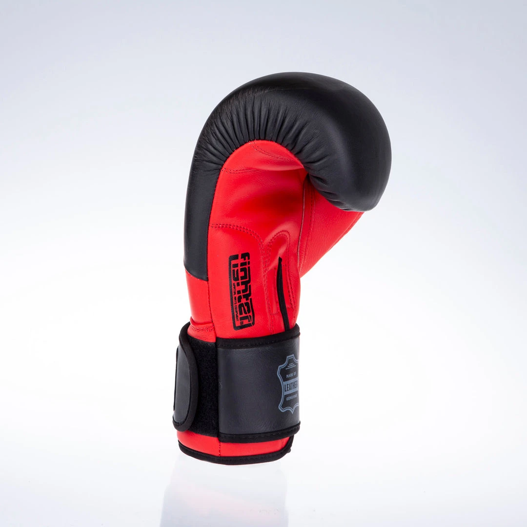 Fighter Boxing Gloves SPLIT-red/black, FBG-001BR 9 Fighter Boxing Gloves SPLIT-red/black, FBG-001BR
