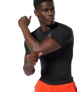 Training T-Shirts Reebok WOR Logo Compression Tee - Black, DP6163 9 Training T-Shirts Reebok WOR Logo Compression Tee - Black, DP6163