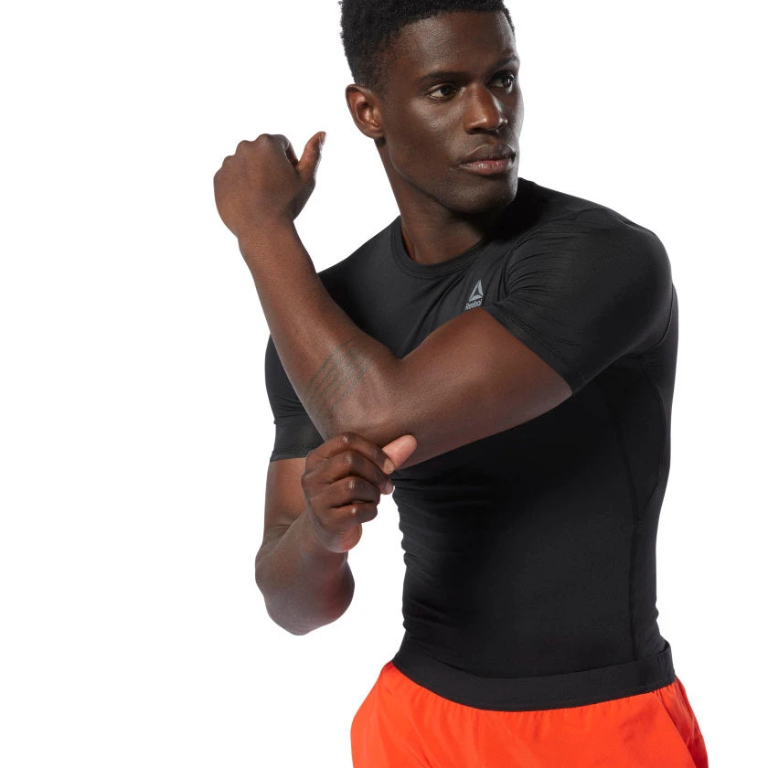 Training T-Shirts Reebok WOR Logo Compression Tee - Black, DP6163 6 Training T-Shirts Reebok WOR Logo Compression Tee - Black, DP6163