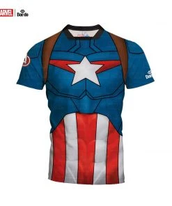 Daedo Captain America Full Print T- Shirt, MARV52301 Training T-Shirts