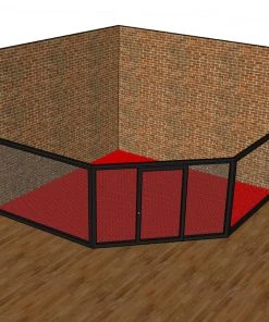 Fighter MMA Cage Panel With Left Side Padding, CP-L TRAINING