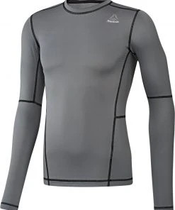 Reebok LS Compression Tee, BK4179 Workout T-Shirts