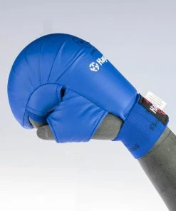Hayashi Karate Fist Protector TSUKI With Thumb (WKF Approved) - Blue, 238
