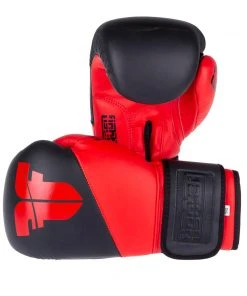Fighter Boxing Gloves SPLIT-red/black, FBG-001BR