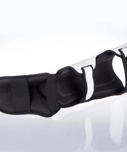 Fighter Shinguards Thai Ergo - White, FSG-004WB