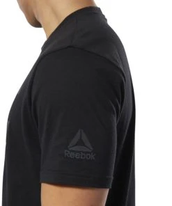 T-Shirts Reebok UFC Fan Gear Logo Tee - Black, DQ2007