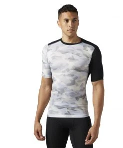 Reebok Activchill Compression Tee Camo Print - Camo, BQ3442