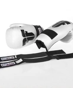 Fighter Open Gloves Strap - White, FOG-001W