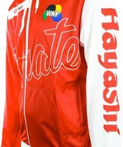 Hoodies Hoody TOP TEN Karate WKF - Red/white, 19341-41