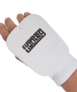 Fighter Basic Karate Hand Protector - White, JE1493
