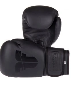 Fighter Boxing Gloves SPLIT - Matt Black, FBG-001B