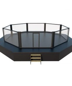 Fighter MMA Competition Cage 7x7m + Sidewalk 1m - Black, 7V1002DCH TRAINING