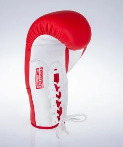 Fighter Boxing Gloves Competition Pro - Red/white, FBG-004R 14 Fighter Boxing Gloves Competition Pro - Red/white, FBG-004R